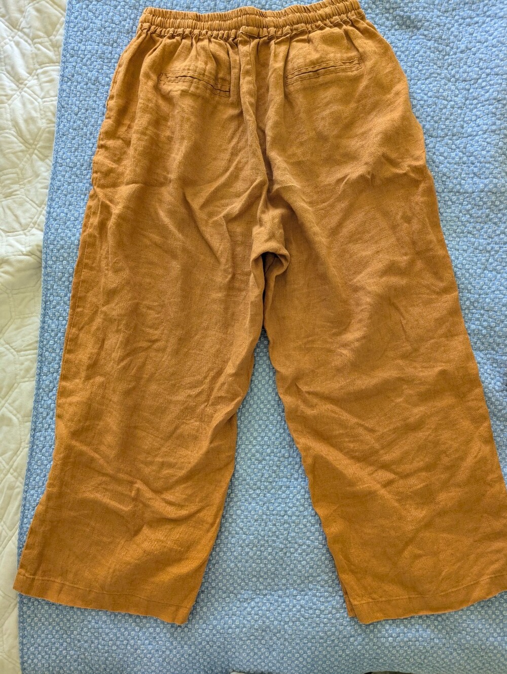 100% Linen Drawstring Pants - Picture 5 of 5